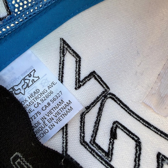 Fox Racing Moto-X Hat - Red, White, Blue TeamFox Hellion Flexfit Ball Cap - Picture 6 of 6